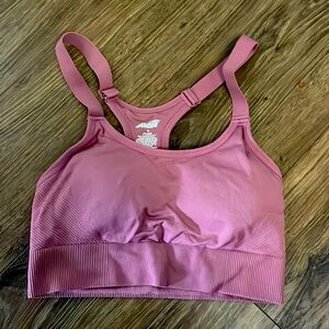 purple sports bra
